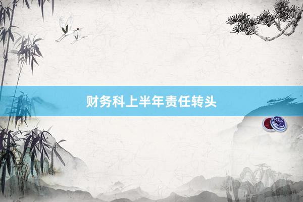财务科上半年责任转头